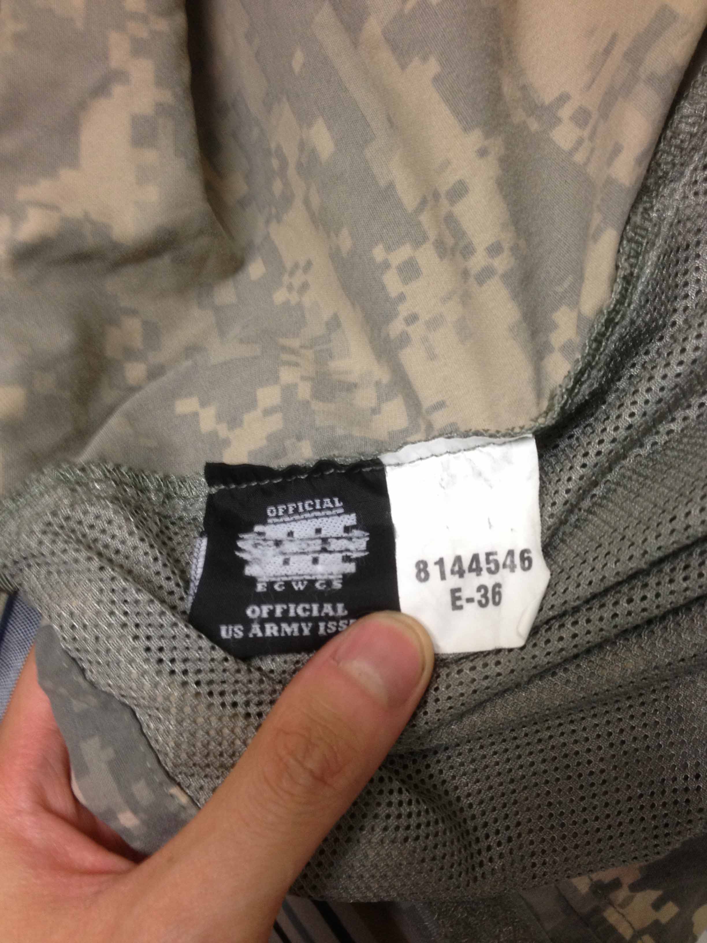 US Army Universal Camouflage Pattern (UCP) Extreme Cold Weather System ...