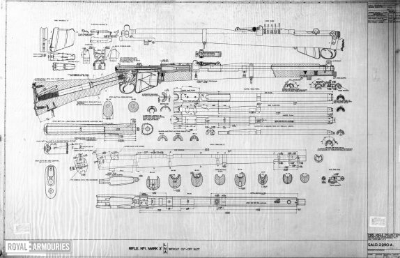 SMLE Lee Enfield No.1 Mk3 Blueprints and Dimensions | KommandoPost.com ...