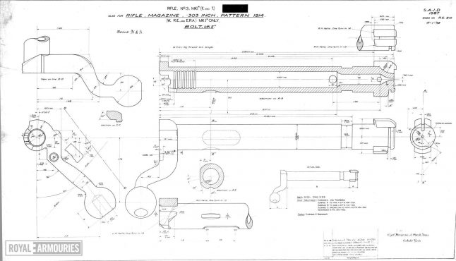 SMLE Lee Enfield No.1 Mk3 Blueprints and Dimensions | KommandoPost.com ...